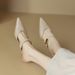 Pointed Toe Mules For Women With Thin Heels, Summer 2026 New Style, Versatile High Heel Sandals_vogvips.com