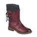 ShoeVault Plus Size Martin 40-43 Mid-Calf PU Rubber Wool Short Boots Women In Stock Wholesale_vogvips.com