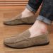 SHLIANG New Men's Slip-On Flat Bottom Fashion Casual Shoes Breathable Comfortable Insole Large Size Loafers Durable Seams X0027_vogvips.com