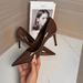 Factory-made Pointed-toe High-heeled 2024 Niche Simple Versatile Women's New Spring And Autumn Fashion Patent Leather_vogvips.com