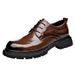 Men's 2024 New Fashion Large Formal Versatile Genuine Leather Casual British Business Wedding Groom Shoes_vogvips.com