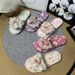 Couple Fabric Slippers Soft Sole Quiet Floor Slippers For Women Bow Tie Home Decor Bedroom Slippers Suitable For All Seasons_vogvips.com