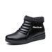 Old Beijing Mom Cotton Winter Soft Sole Non-Slip Middle-Aged And Women's Elderly Leather Shoes Fleece-Lined Warm Snow_vogvips.com