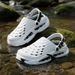 Men's Thick Sole Clogs Summer Outdoor Anti-Slip Wear-Resistant Deodorant Casual Driving Beach Sandals Slip-Ons Two-Wear_vogvips.com