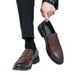 Euro Step Men's Spring Large Formal Business Leather Shoes New Brogue Slip-On Tassel Loafers Size 46_vogvips.com