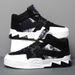 Men's Fashion Camouflage High-Top Sneakers - Trendy Lace-Up Casual Shoes For Street Dance & Urban Style_vogvips.com