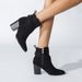 Women's Martin Boots Chunky Heel Ankle Boots Pointed Toe Suede Winter Boots With Side Zipper Comfortable & Stylish_vogvips.com