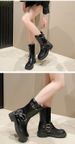 Martin Boots Women's Western Cowboy Ankle Boots 2025 New Spring And Autumn Retro Knight Boots_vogvips.com