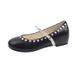 French Round-toed Evening Mary Jane Shoes By Marie Jeanne For Women In Spring, With Built-in Height, Paired With A Skirt, Low-cut Ballet Shoes_vogvips.com