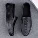 Euro Step 【】Large Size Fashion Crocodile Pattern Men's Loafers Comfortable Wear-resistant Slip-on Shoes_vogvips.com