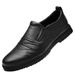 Leather Shoes Men's Casual Men's Shoes Men's Gouging Leather Shoes Dad Work Layer Leather_vogvips.com