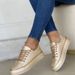 Women's Large Size 24 Thick Bottom Chain Sports Style Casual Shoes Leather Low Top Lace Up Single Shoes American Design_vogvips.com