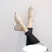 Niche Small Leather Shoes For Women Soft Leather Mid Heel Slip On Work Shoes Single Shoes For Women Spring And Autum_vogvips.com