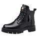European Warm Series 2025 High-top Cotton Shoes For Men, Warm Fleece-lined Thickened Casual Short B, Winter Leather Shoes, Men's Martin_vogvips.com