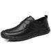 Euro Step Casual Shoes For Men 2025 Autumn New Genuine Leather Business Formal Soft Sole Handmade Top Layer Cowhide Men's Loafers_vogvips.com