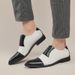 Cross-border Large-size Brogue Business Men's Color-blocked Pointed-toe British Leather Wedding Shoes, Sizes 38-48,_vogvips.com