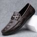 Leather New Style Simple Fashion Commuter Loafers Soft Sole Slip-On Business Casual Men's Shoes_vogvips.com
