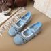 Gentle Mary Jane Shoes Women's French With Skirt Single Shoes Bow Heightening Ballet Shoes_vogvips.com