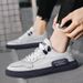 Men's small white shoes breathable board shoes men's shoes round head all match men's low-top casual shoes_vogvips.com