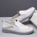Euro Step Casual Leather 2025 Spring New Sole Soft Surface Slip-On Loafers Men's Shoes_vogvips.com