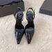 Rear Strap Black High-Heeled With Rhinestones For Top Quality Women, 2025 Spring And Autumn New Style, Closed-Toe Sandals, Pointed_vogvips.com