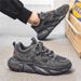 Men's Casual Breathable Mesh Sports Shoes Anti-Slip Workwear Thick Soled Dad Shoes for Construction Sites Autumn Trendy Trade_vogvips.com