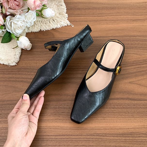 NEW Baotou Half-soled Shoes, Women's Summer Shoes, Slip-on Shoes For Women, Summer Outerwear With Skirts, Breathable Sandals_vogvips.com