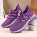 Women's Casual Shoes Large Size Women's Shoes Breathable Single Shoes Middle-aged And Elderly Mother Shoes Soft-soled Feet Fly-woven Shoes_vogvips.com