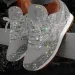 2025 New Flat Sneakers Casual Bling Vulcanized Women Mesh Lace Up Platform Plus Size Fashion Outdoor Woman Shoes_vogvips.com