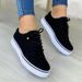 Comfortable Casual Women's Lace-Up Single Shoes Round Toe Flat Solid Color Synthetic Upper Flat Footwear For Women_vogvips.com