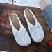 Slippers, Linen, Peony Cloth Shoes, Round Headed Flat Slippers, 2 Spring/summer New Styles, Women's Embroidered Shoes_vogvips.com
