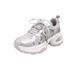 Women's Shoes White Mesh Platform Sneakers, Women's Genuine Leather Chunky Sneakers_vogvips.com