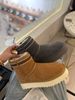 2025 Genuine Leather Anti-slip Thick-soled New Style Ethnic Snow And Wind Floor Boots, Versatile Lace Mid-calf Cotton Shoes With Electric Embroidery_vogvips.com