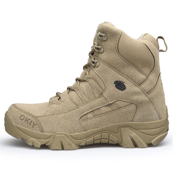 Wanderschuhe, Tactical Desert Wear-resistant And Waterproof Mid Top Training, Mar Tin Boots, Outdoor Sports Shoes_vogvips.com