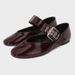 ZA2025 Black Strap Buckle Mary Jane Style Ballet New Flat Heel Round Toe Shallow Mouth Single Shoes For Women_vogvips.com