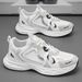 Spring New Breathable Mesh Men's Trendy And Versatile Thick Soled Sports Shoes, Casual Running Dad Shoes_vogvips.com