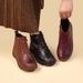 2025 New Short For Women, Snow Soft Sole, Flat Cotton Middle-aged Mom Leather Boo, Fleece-lined, Warm, Fashionable_vogvips.com