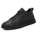 Spring New Breathable Business Casual Korean Edition Versatile Anti Slip Black Leather Sports Board Shoes Men's_vogvips.com