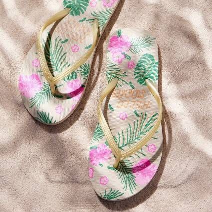 Women's Shoes, Women's Flip Flops, Printed Women's Beach PVC Flip Flops, Flat Slippers For Women_vogvips.com