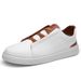 New British Style Men's Leather Loafers, Slip-on, Soft-soled, Soft-upper, Short Casual Style_vogvips.com