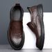 Suitable For All Seasons 2025 Spring New Genuine Leather Business Breathable Casual Men's Comfortable Slip-On Dad Shoes_vogvips.com