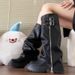 Platform Height-Increasing For Women 2025 Hot Girl Big Toe Over-the-Knee Long Sweet Cool High Petite Knight Boots_vogvips.com