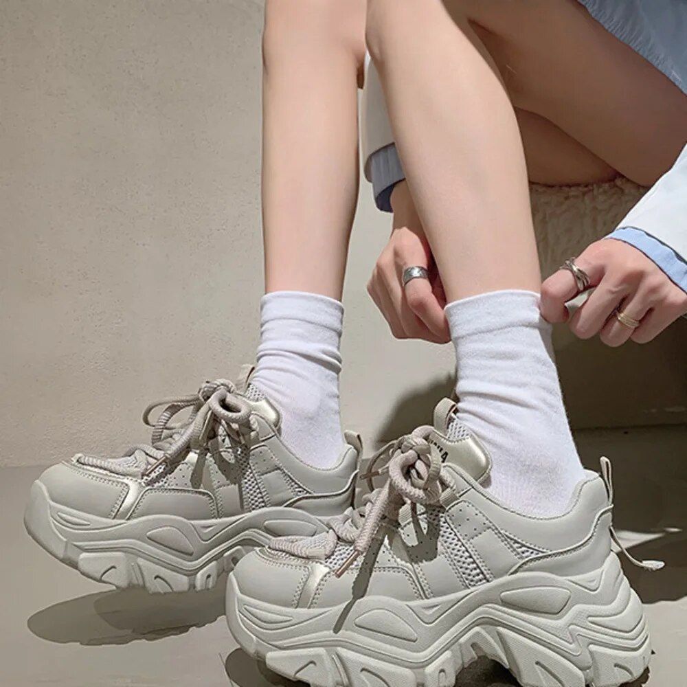 Dad S Women New Spring Autumn Internet Celebrity Super Hot Sports Shoes Thick Sole Versatile And Unique Instagram_vogvips.com