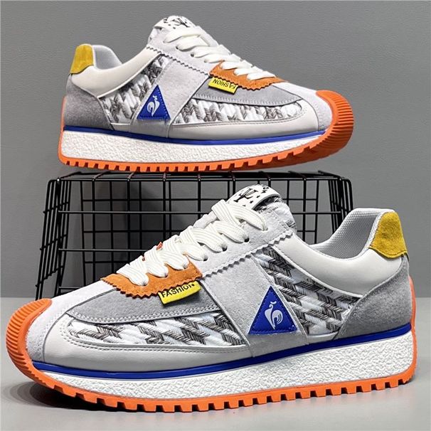 Men's Spring New Thick-Soled Forrest Gump FashiNewable And Versatile, Color-Blocked Sports Casual Trendy Shoes,_vogvips.com