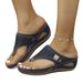 Summer New Style Thick Soled Flip Flops Casual Hollowed Out Toe Thong Metal Plus Size Sandals Size 45_vogvips.com
