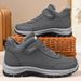 Men's Winter Cotton Shoes Plus Velvet Warm Outdoor Large Size Casual Velcro Walking Shoes Middle Aged And Elderly Men And Women Snow Boots_vogvips.com