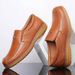 ct Suitable For All Seasons New Men's Genuine Casual Business Formal Brogue Non-Slip Soft Leather Wear-Resistant Sole Dad Shoes_vogvips.com