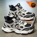 Men's Winter Fleece-Lined High-Top Sneakers, Trendy Versatile Thick-Soled, Extra-Thick Warm Cotton Shoes, Casual Dad Sho_vogvips.com