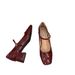 Thick Heel Red Single Women's 2025 New Summer Mid High Heels Silver Mary Jane Paired Skirt Evening Shoes_vogvips.com