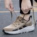 2025 Spring New Black Anti Slip And Wear Resistant Running Shoes, Trendy Soft Bottom, Leisure Travel Sports Men's Shoes_vogvips.com